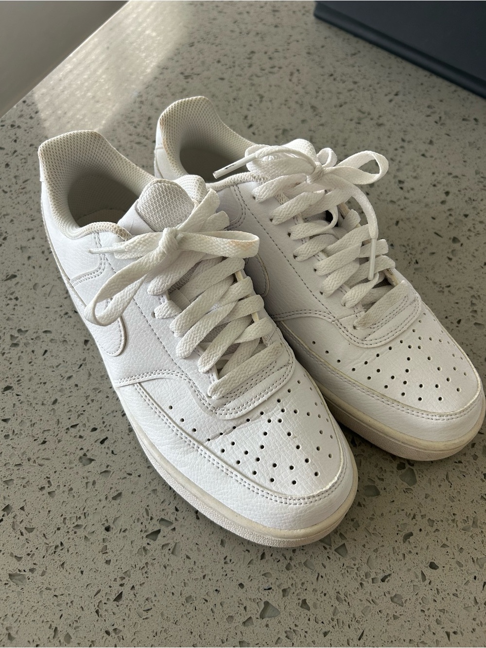 Nike Women's White Low-Top Leather Sneakers